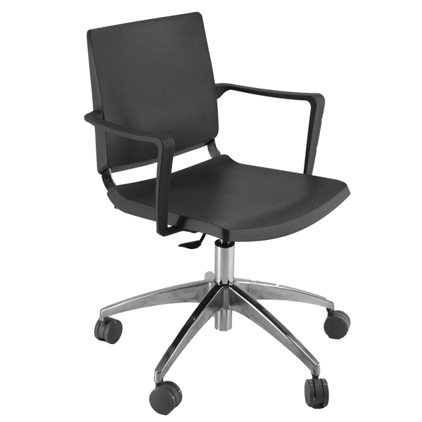  Seduta attesa Atenea ATGBR - con braccioli inclusi - nero - Unisit 