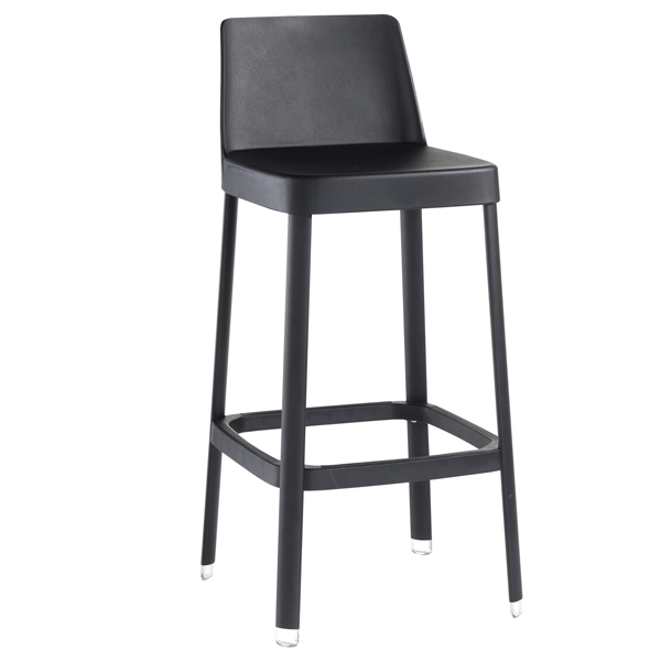  Sgabello Tapas TAPSA - senza braccioli - nero - Unisit 