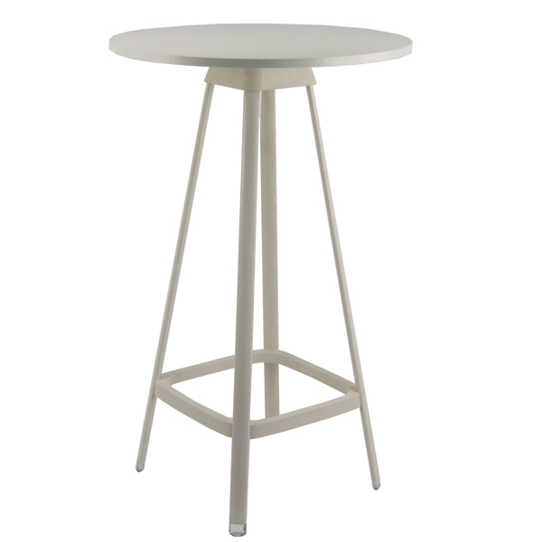  Tavolo bar alto Tapas TAVTA - rotondo - avorio - Unisit 