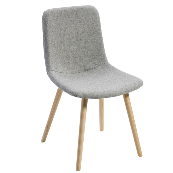  Poltroncina visitatore Tosca TO4L - senza braccioli - grigio chiaro - Unisit 