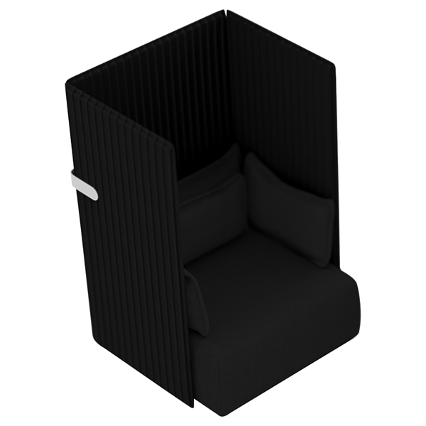  Divanetto Oasis OA1 - 1 posto - nero - Unisit 