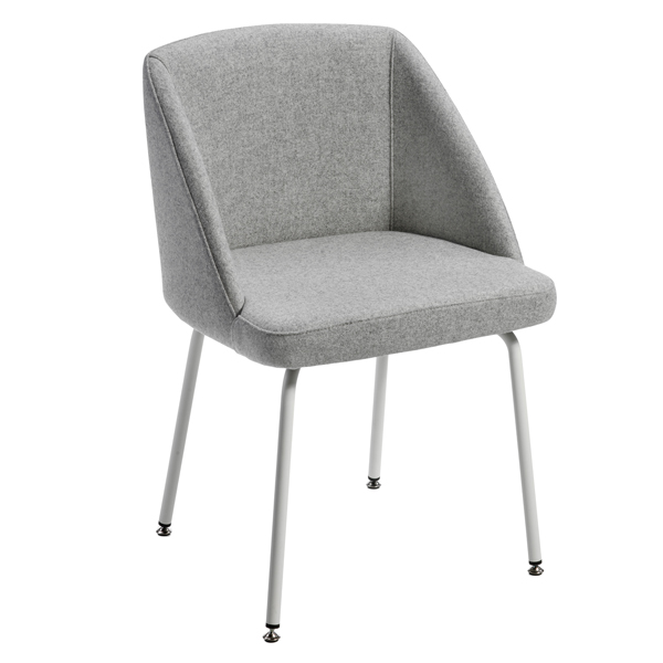  Poltroncina attesa Norma NO4CV - grigio chiaro - Unisit 