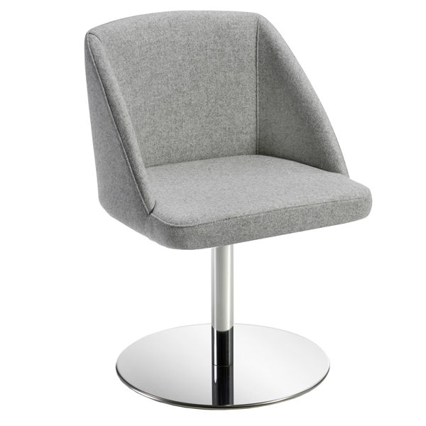  Poltroncina attesa Norma NOG - grigio chiaro - Unisit 