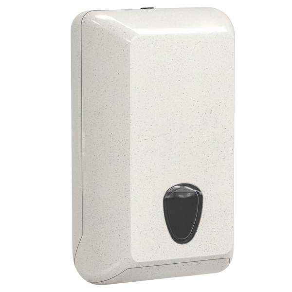  Dispenser per carta igienica interfogliata Woodplastic - piegati a V e Z - 300 x 132 x 170 mm - 550/450 fogli - bianco - Mar Plast 