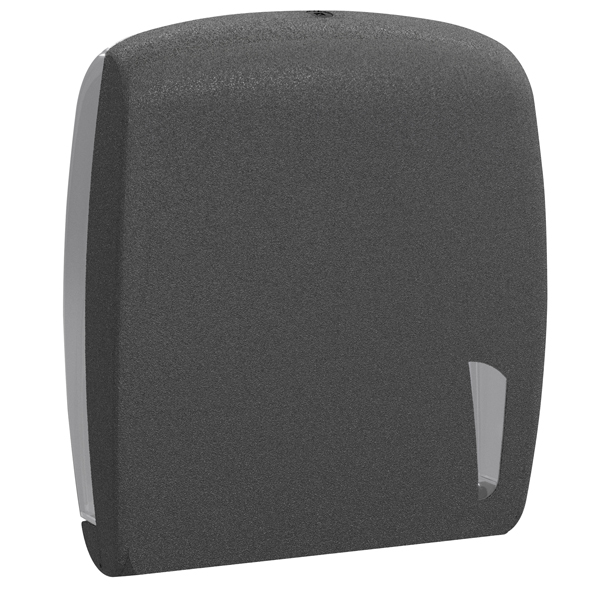  Dispenser asciugamani Skin - piegati a C e Z - 34,5 x 11,2 x 30,6 cm - 450 fogli - pietra - Mar Plast 