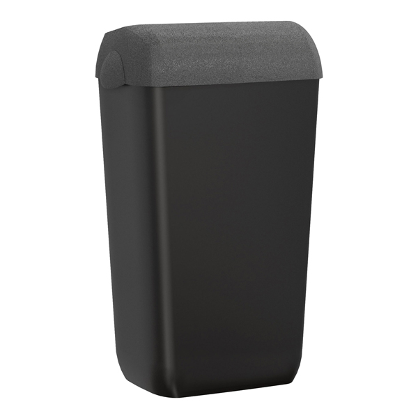  Cestino gettacarte Skin - con coperchio - 54,5 x 22,5 x 33,5 cm - 23 L - pietra - Mar Plast 