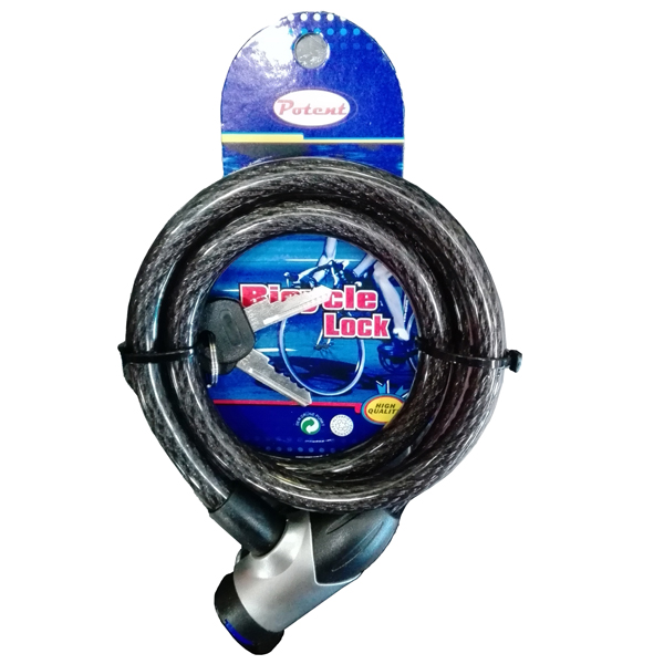  Lucchetto a spirale a 2 chiavi D12x1000mm Metalplus 