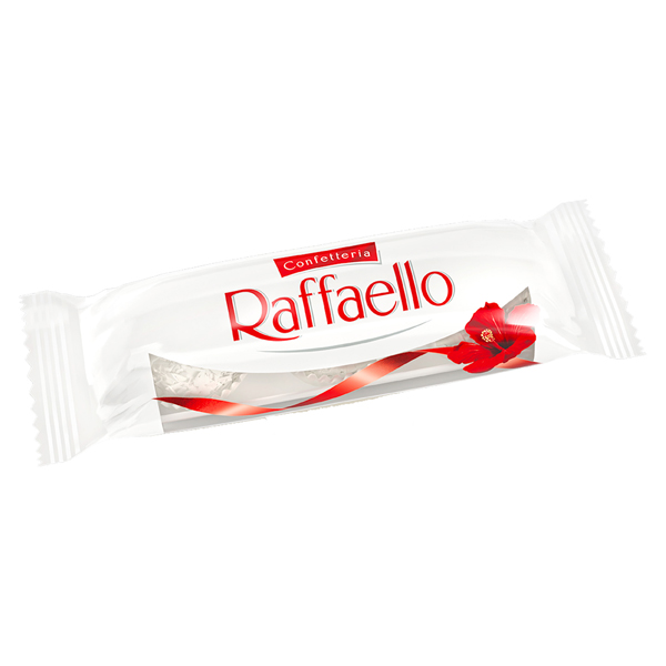  Praline Raffaello - gusto cocco/mandorla - Ferrero - conf. 3 pezzi 