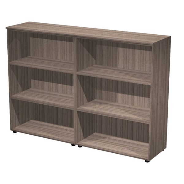  Coppia mobili medi Elegance - 180 x 45,3 x 126,2 cm - noce toscano 