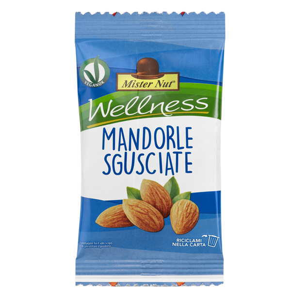  Mandorle al naturale - 25 gr - Mister Nut 