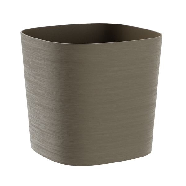  Vaso quadrato Capri - 13 L - sabbia - TeraPlast 