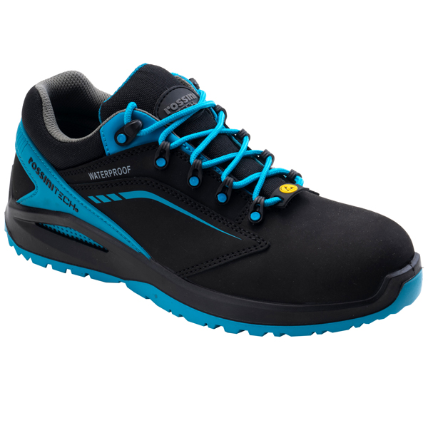  Calzatura di sicurezza Streif Low - S3 - numero 42 - nero/azzurro ottanio - Rossini 