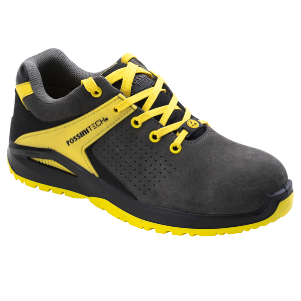  Calzatura di sicurezza Kandhar - S1P - numero 44 - grigio/giallo - Rossini 