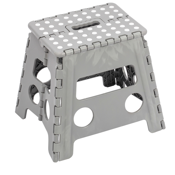  Sgabello alto Clic Clac - 30 x 22 x 32 cm - grigio - King Collection 