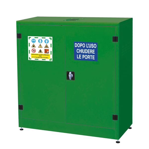  Armadio di sicurezza - per fitosanitari e pesticidi - 107,5 x 50 x 115 cm - verde - Carvel 