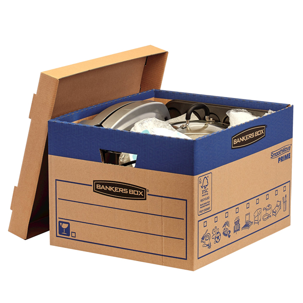  Scatola SmoothMove Prime Fastfold - per traslochi - 37 L - cartone - Bankers Box 