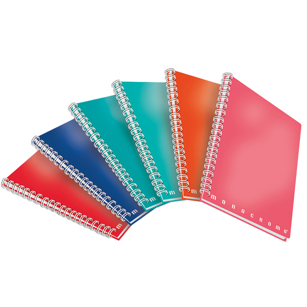  Quaderno spiralato Monocromo - A5 - 5mm - 70 fogli - 80 gr - s/fori - Pigna 