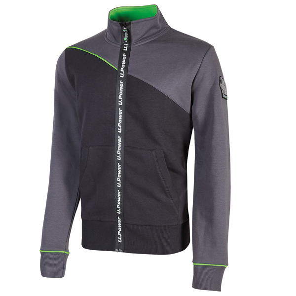  Felpa Uranus - taglia XXL - grigio - U-Power 