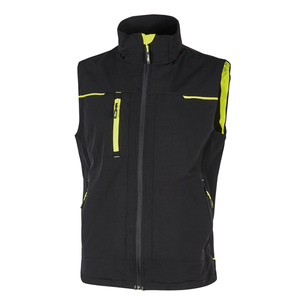  Gilet donna Saturn Lady - taglia M - nero/giallo - U-Power 