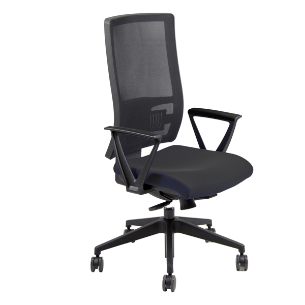  Seduta operativa Nereide NDAE - con braccioli fissi - nero - Unisit 