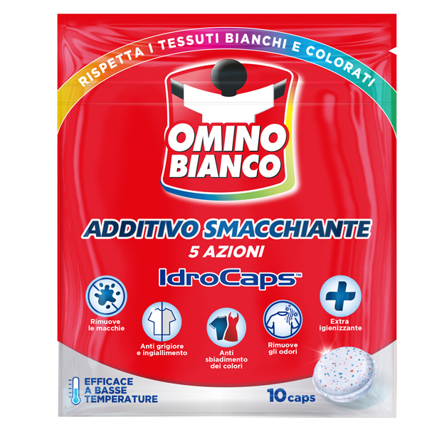 Additivo totale idrocaps 5 in 1 - Omino Bianco - conf. 10 pezzi 