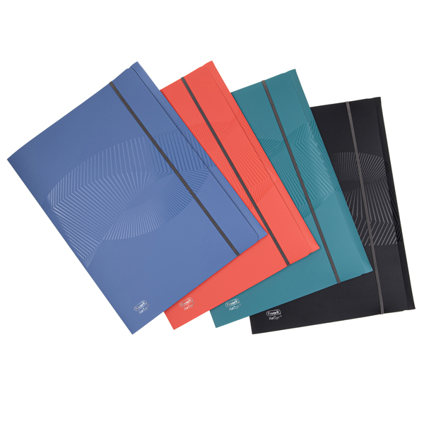  Cartella 3 lembi Osmos - 24 x 33 cm - dorso 1 cm - PP - colori assortiti - Favorit 