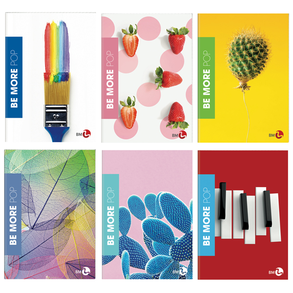  Maxiquaderno Be More Pop - A4 - 4mm - 36+2 fogli - 100 gr - BM 