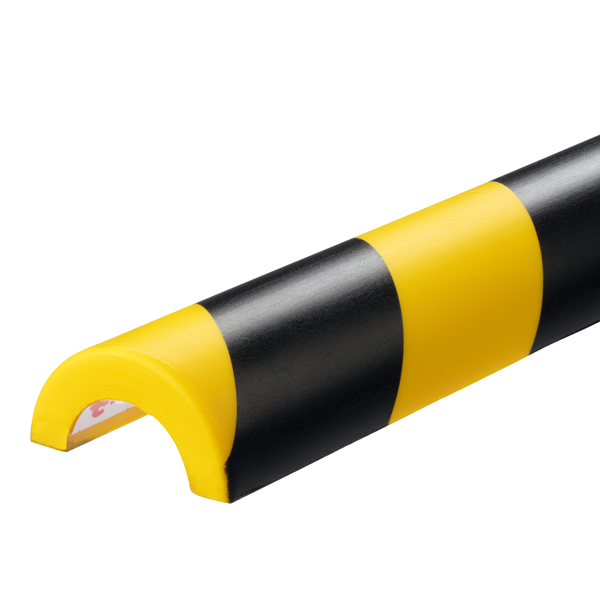  Profilo paracolpi P30 - per superfici tubolari - giallo/nero - Durable 