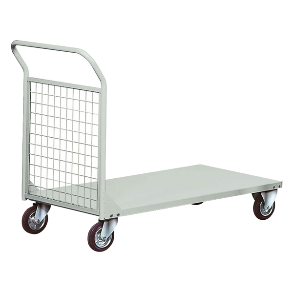  Carrello da lavoro - 1 sponda rete - 300 kg - grigio - Tecnotelai 