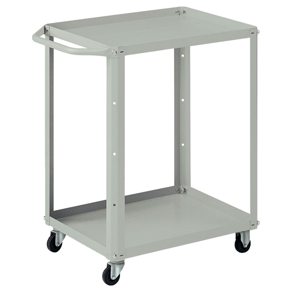  Carrello da lavoro - 2 vasche da 60 x 45 cm - 71 x 45 x 78 cm - grigio - Tecnotelai 