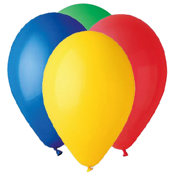  Palloncino - diametro 26 cm - lattice - colori assortiti - Big Party - conf. 25 pezzi 