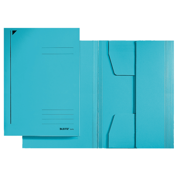  Cartellina 3 lembi - 430 gr - 24,3 x 34 cm - azzurro - Leitz 