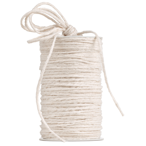  Cordone di canapa - 3 mm x 50 m - bianco 01 - Brizzolari 