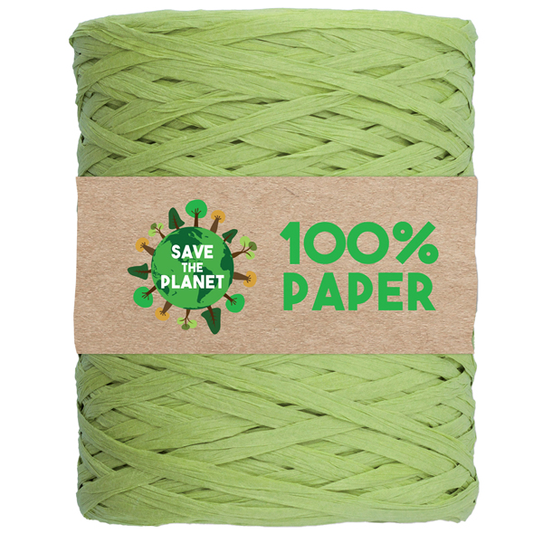  Nastro Rafia - 100 m - carta - verde 10 - Brizzolari 
