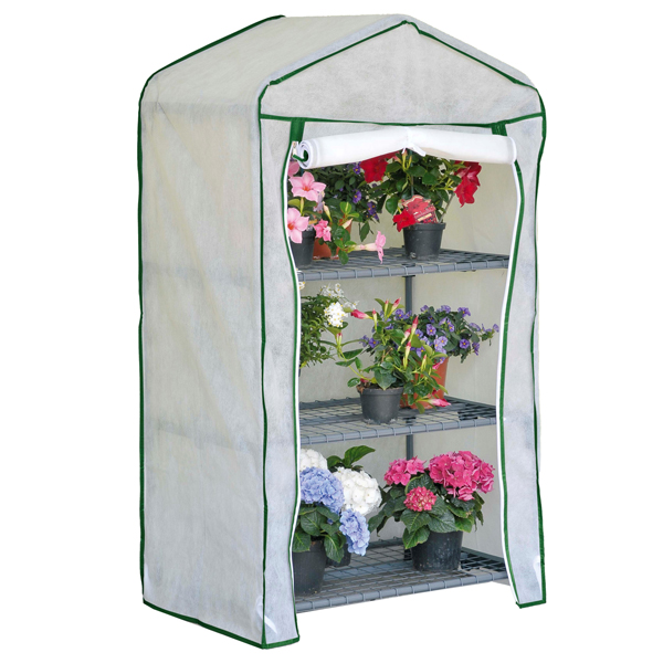  Telo ricambio - per serra Azalea a 3 ripiani - TNT - bianco - Verdemax 