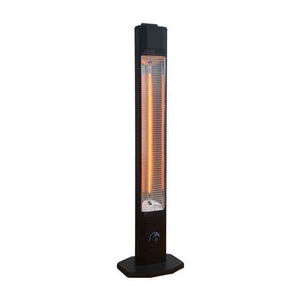  Stufa a torre Hot Tagon - con timer - 2000 W - 31 x 24,5 x 114 cm - nero - CFG 