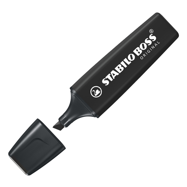  Marcatore Stabilo Boss Original - tratto 2 - 5 mm - nero - Stabilo 