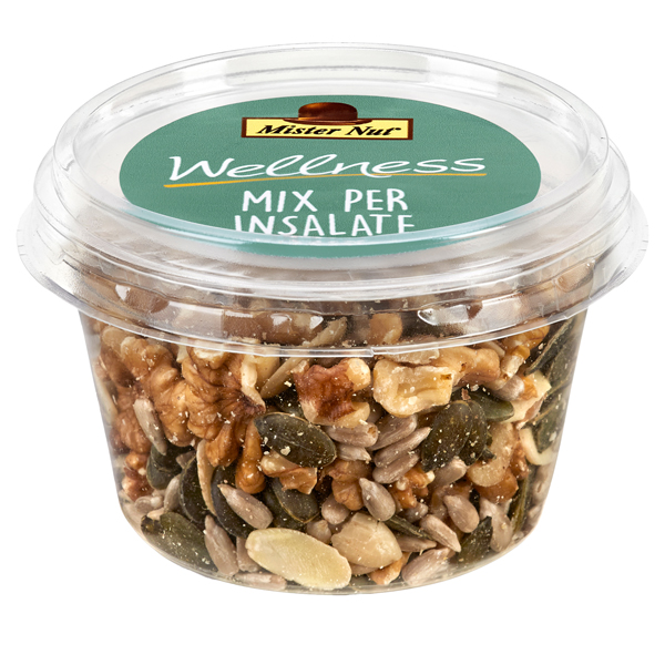  Mix insalata - frutta secca e semi - in bicchiere - 125 gr - Mister Nut 