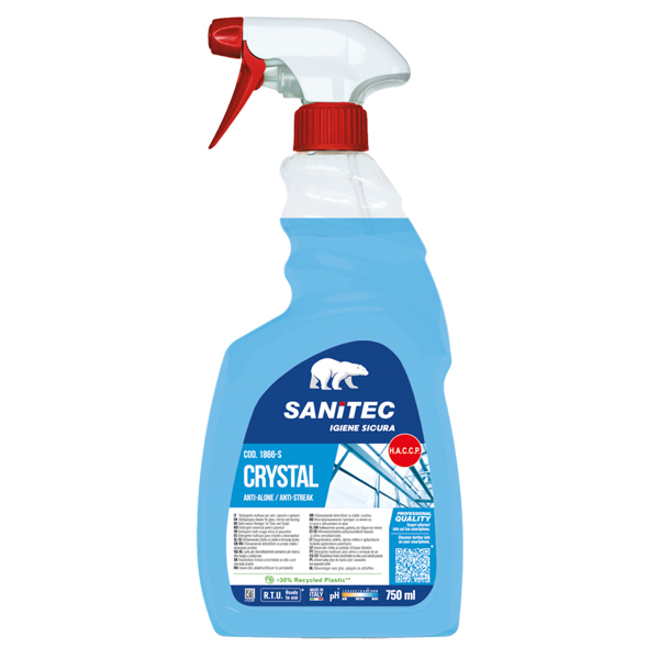  Detergente multiuso Crystal Vetri - antialone - 750 ml - Sanitec 