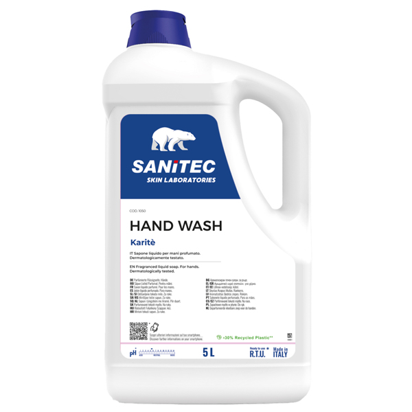  Sapone liquido Hand Wash Karité - tanica 5 L - karité - Sanitec 