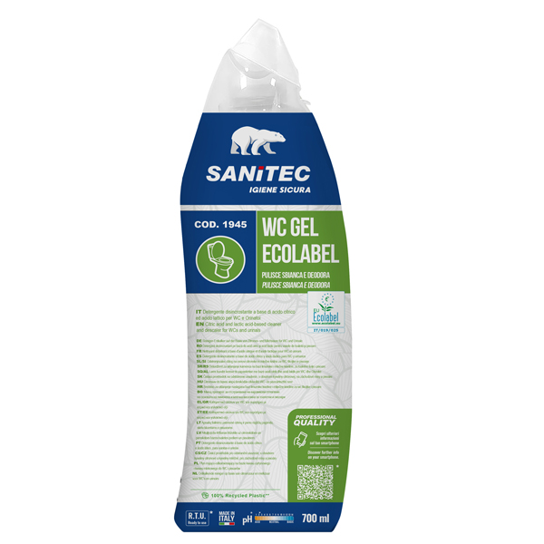  Detergente disincrostante WC Gel Greenpower - 700 ml - Sanitec 