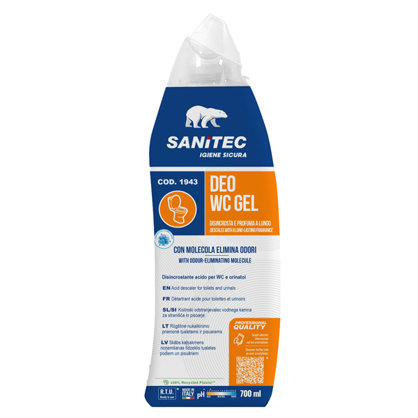  Detergente disincrostante Deo WC gel - eliminaodori - 700 ml - Sanitec 