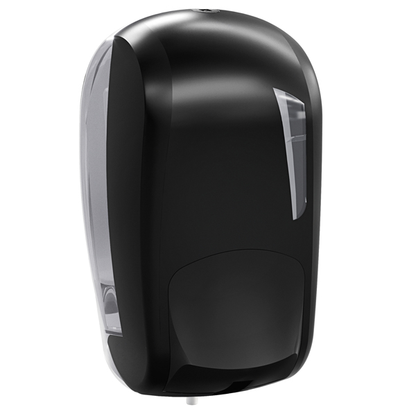  Dispenser sapone liquido Skin Carbon - 23,2 x 11,4 x 12,4 cm - 1 L - nero - Mar Plast 