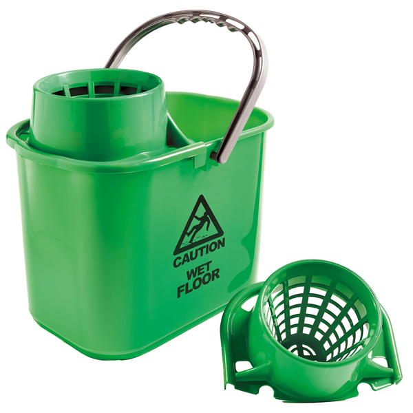  Secchio Polar - con strizzatore - 15 L - verde - Perfetto 