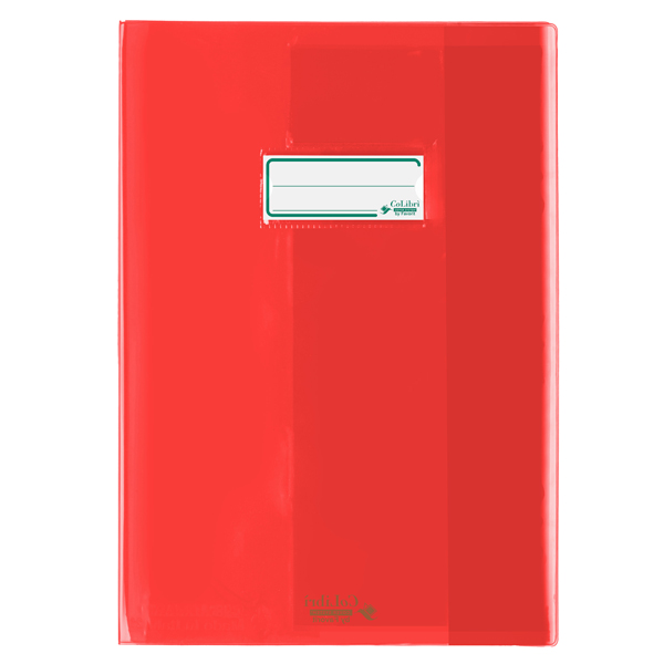  Coprimaxi Colibrì - A4 - ecoPE - 180 mic - c/alette - liscio - rosso trasparente - Favorit 