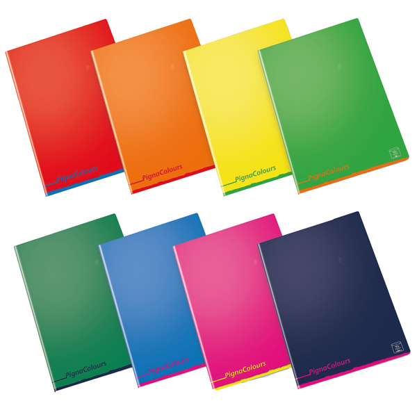  Maxiquaderno Pigna Colours - A4 - 1 rigo - c/margine - 42 fogli - 80 gr - Pigna 
