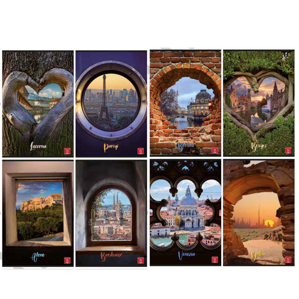  Maxiquaderno Città - A4 - 4 mm c/margine - 42 fogli - 80 gr - Pigna 