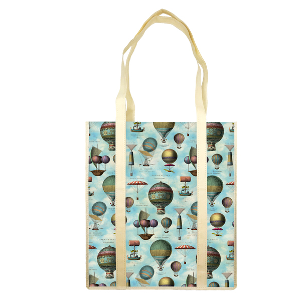  Shopper con manici - fantasia Air Ballons - 35 x 40 x 8 cm - carta lavabile 100 gr - Kartos 
