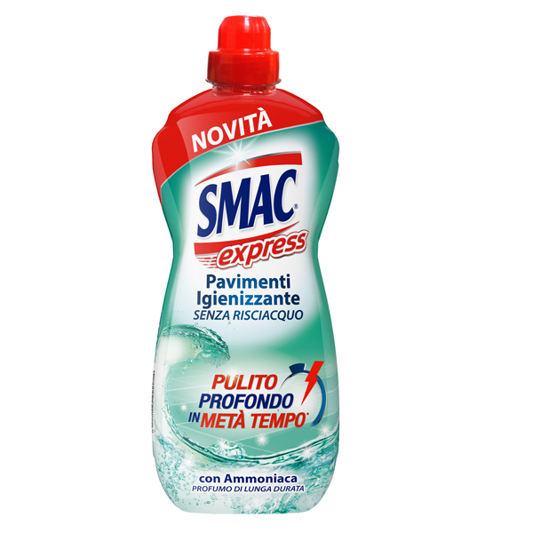  Smac Express pavimenti - igienizzante con ammoniaca - 1 L - Smac 