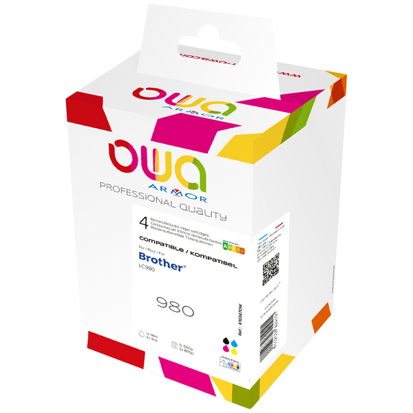  Armor - Confezione multipla 5 cartucce ink Compatibile - per c/Brother - 2BK/1C/M/Y - LC 980/LC 1100 